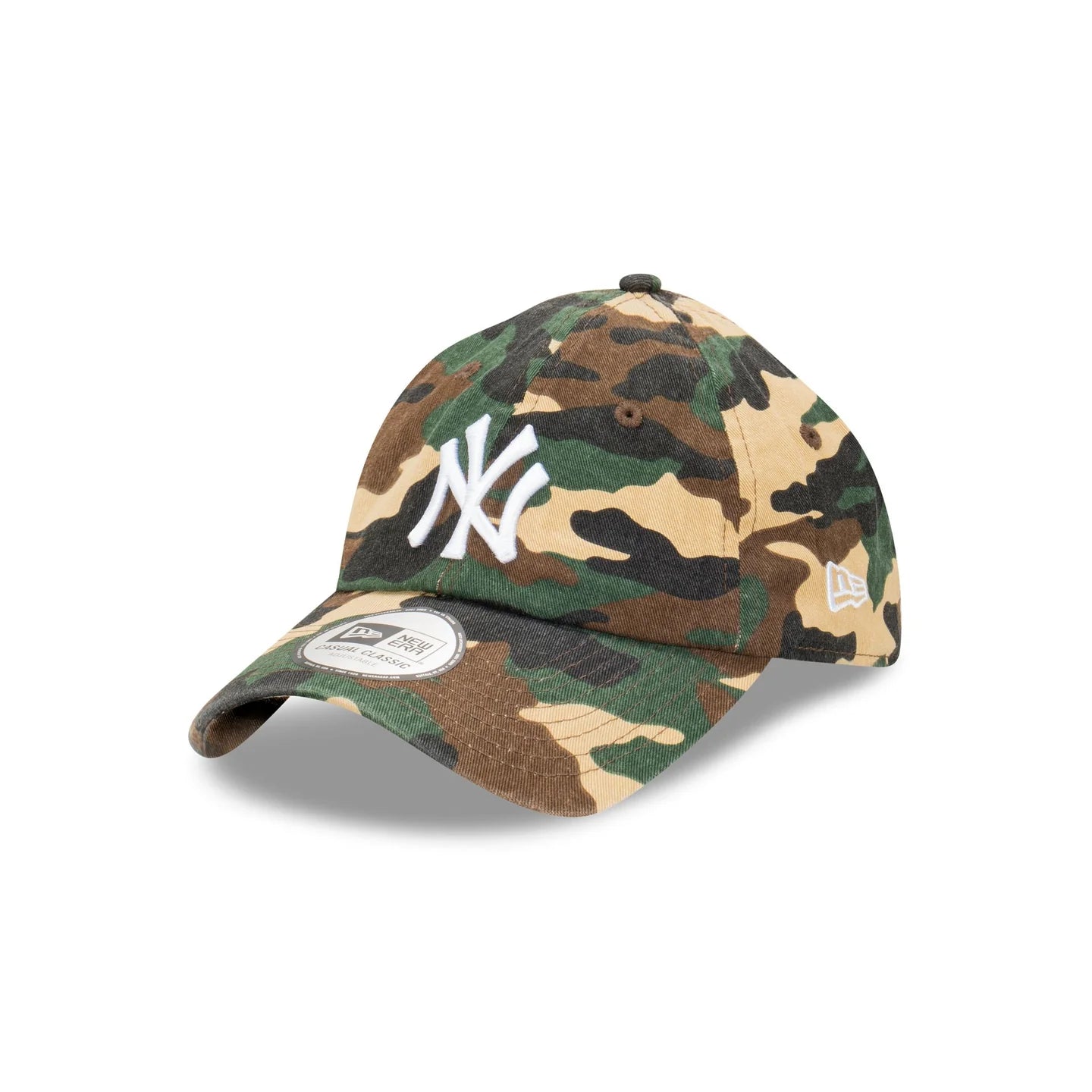 New York Yankees Hat - Woodland Camo Casual Classic MLB Strapback Cap - New Era